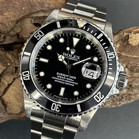 rolex submariner date 40mm men's watch 16610|rolex oyster steel submariner date watch.